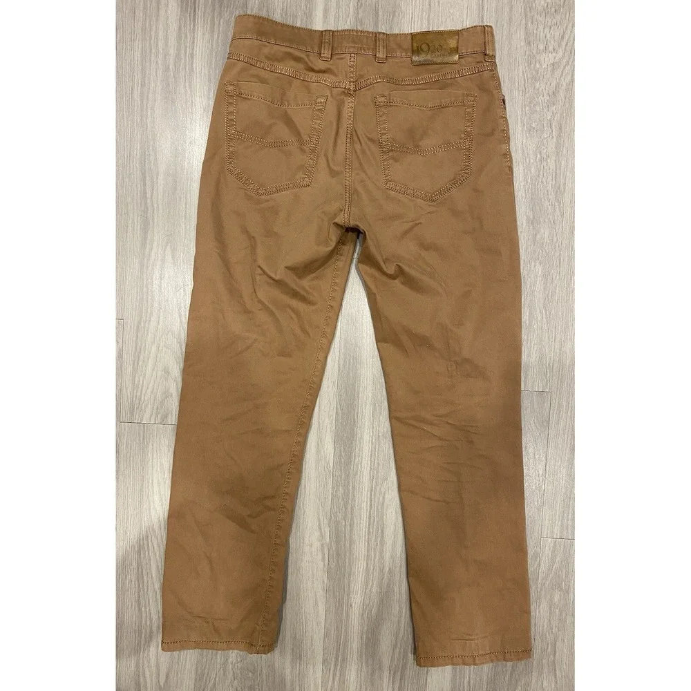 Atelier Gardeur Brown Mens Pants Chino‎ Trousers Slacks Size 33x32 1920 *Flaws*